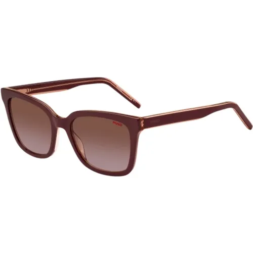 Rote Acetat Damen Sonnenbrille - Hugo Boss - Modalova