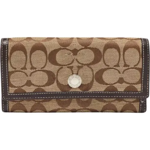 Pre-owned Canvas wallets , female, Sizes: ONE SIZE - Coach Pre-owned - Modalova