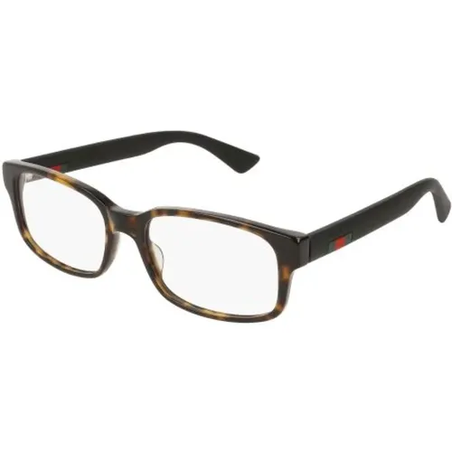 Gg0012O Havana Black Transpar Glasses , unisex, Sizes: 56 MM - Gucci - Modalova