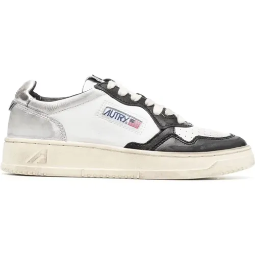 Weiße Medalist Low-Top Sneakers , Damen, Größe: 36 EU - Autry - Modalova