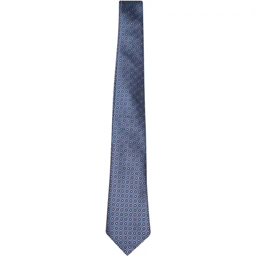 Silk Tie with Pointed Tip , male, Sizes: ONE SIZE - Canali - Modalova