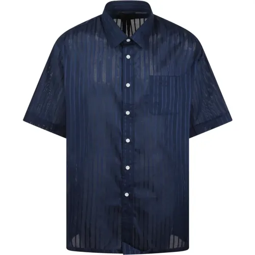 Striped Cotton Voile Shirt , male, Sizes: XL, M, L - Givenchy - Modalova