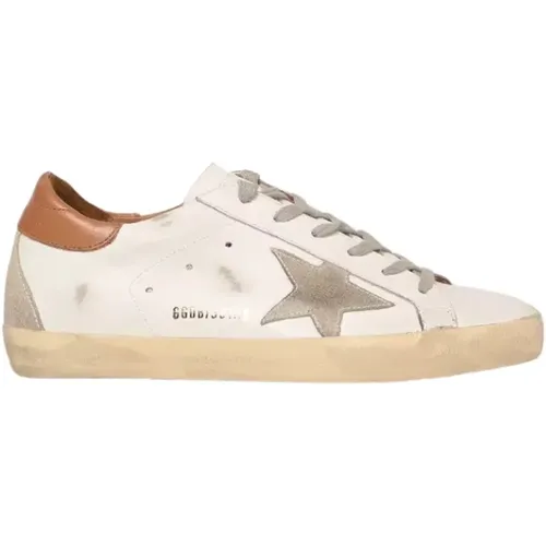 Leather Super-Star Sneakers , female, Sizes: 5 UK, 4 UK - Golden Goose - Modalova