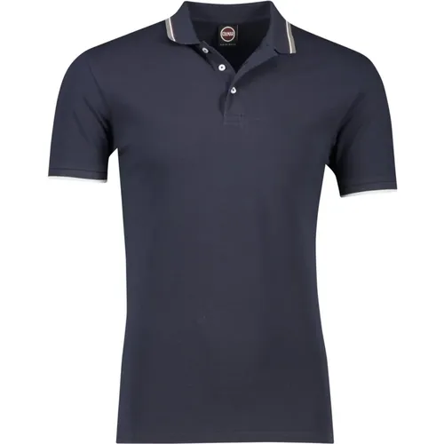 Dunkelblaues Poloshirt mit kurzen Ärmeln - Colmar - Modalova