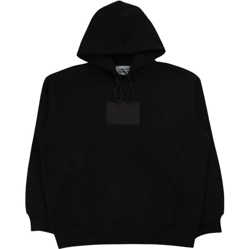 Schwarzer Hoodie mit Basement-Logo , Herren, Größe: XL - Carhartt WIP - Modalova
