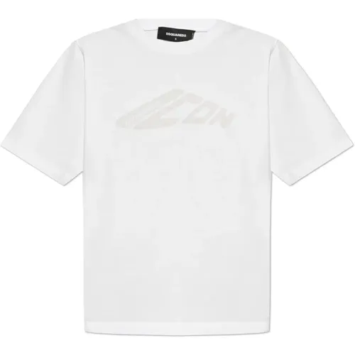 T-Shirt mit bedrucktem Logo - Dsquared2 - Modalova