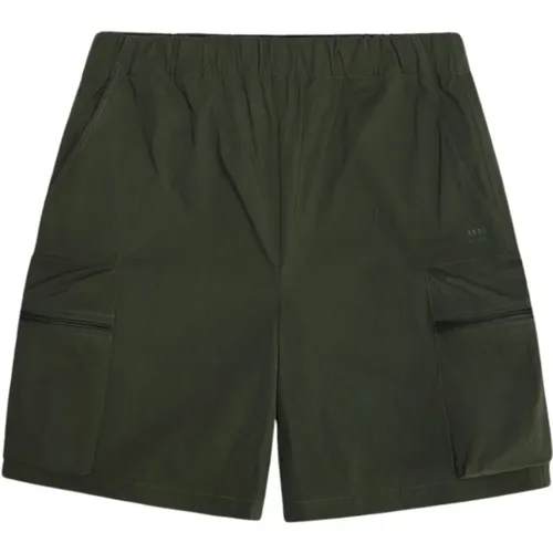 Grüne Tomar Shorts,Schwarze Tomar Shorts - Rains - Modalova