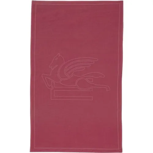 Cotton Beach Towel with Embossed Logo , unisex, Sizes: ONE SIZE - ETRO - Modalova