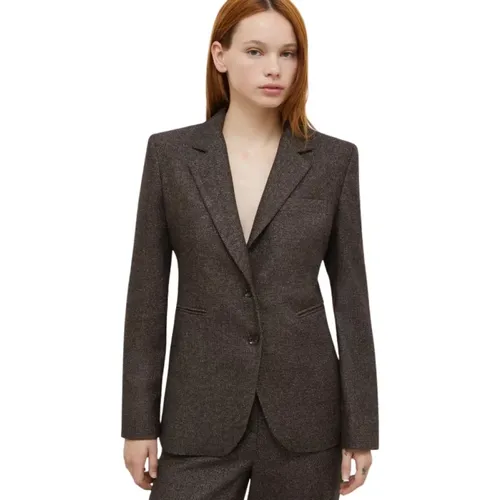 Lurex Blazer mit Array-Muster , Damen, Größe: M - Marella - Modalova