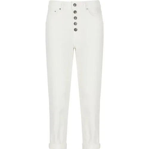 Corduroy Pants with Belt Loops , female, Sizes: W24, W25, W28, W29, W26, W27 - Dondup - Modalova