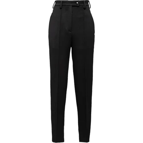 Wool Trousers with Side Pockets , female, Sizes: S, XS, M - Prada - Modalova