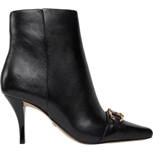 Schwarze Lederstiefel für Damen , Damen, Größe: 37 EU - Guess - Modalova