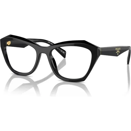 Schwarze Brillenfassungen , unisex, Größe: 52 MM - Prada - Modalova