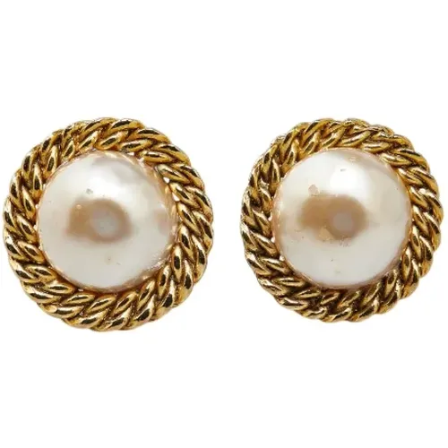 Pre-owned Metal earrings , female, Sizes: ONE SIZE - Chanel Vintage - Modalova