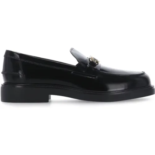 Leather Loafers Round Toe , female, Sizes: 3 UK, 6 UK, 5 1/2 UK, 2 1/2 UK, 3 1/2 UK, 6 1/2 UK, 5 UK, 4 UK, 2 UK, 4 1/2 UK - TOD'S - Modalova