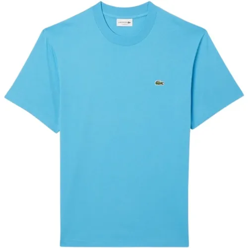 Ikonic Blaues T-Shirt , Herren, Größe: L - Lacoste - Modalova