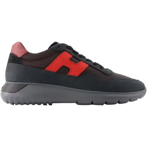 Interactive3 Calfskin Sneakers , male, Sizes: 11 UK - Hogan - Modalova