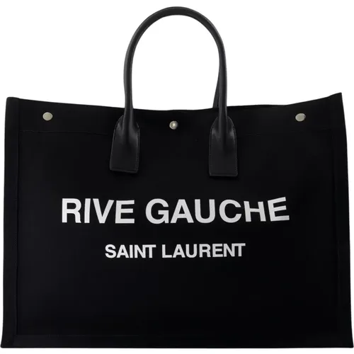 Rive Gauche Canvas Tote Bag - Saint Laurent - Modalova