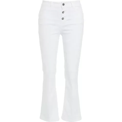 Jeans mit Ein-Knopf-Verschluss , Damen, Größe: W27 - Liu Jo - Modalova