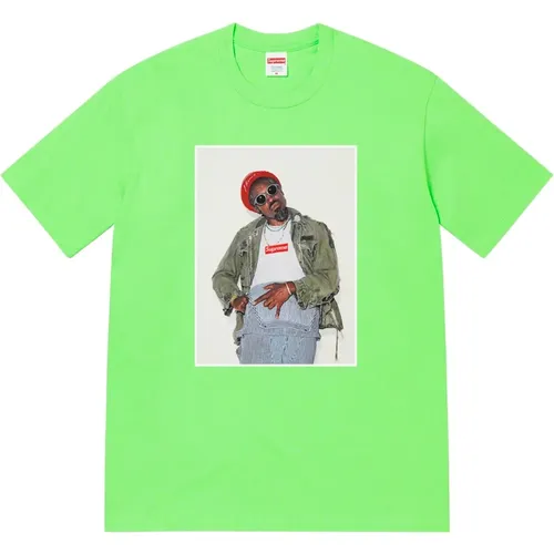 Limitierte Auflage André 3000 Tee Lime , Herren, Größe: L - Supreme - Modalova