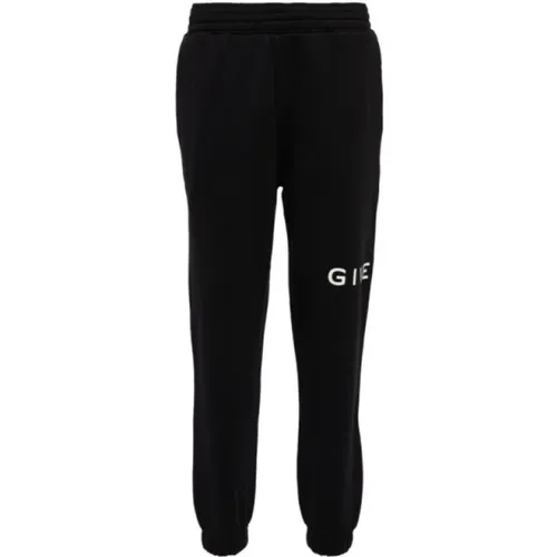 Schicke schwarze Sweatpants mit kontrastierendem Branding - Givenchy - Modalova