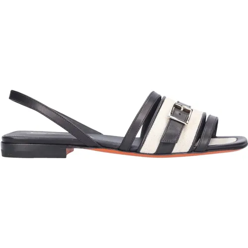 Flat Sandals , female, Sizes: 2 1/2 UK - Santoni - Modalova