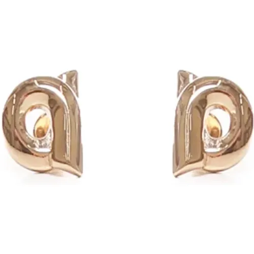 Golden Gancini Earrings , female, Sizes: ONE SIZE - Salvatore Ferragamo - Modalova
