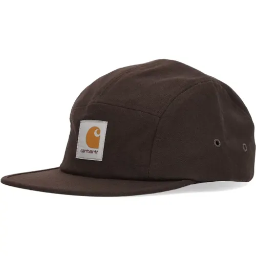 Flat Brim Cap Tobacco Cotton , male, Sizes: ONE SIZE - Carhartt WIP - Modalova