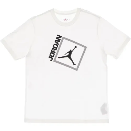 Jumpman Box Herren T-Shirt Weiß/Schwarz , Herren, Größe: XL - Jordan - Modalova