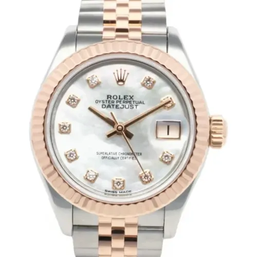 Pre-owned Stainless Steel watches , female, Sizes: ONE SIZE - Rolex Vintage - Modalova