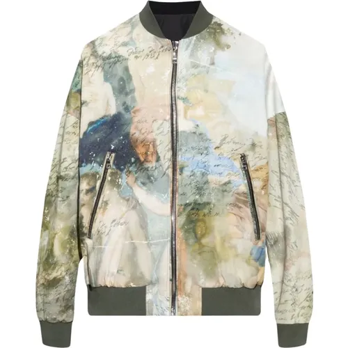 Reversible bomber jacket , male, Sizes: L, XL - Balmain - Modalova