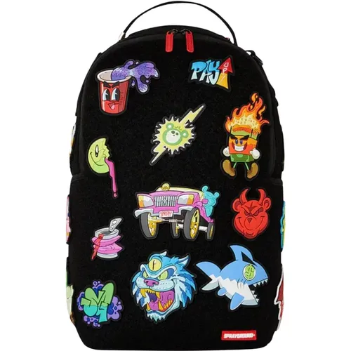 Schwarzer Deluxe Velcro Patch Rucksack - SPRAYGROUND - Modalova