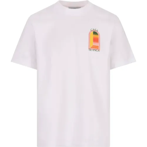 Gradient L'Arche T-shirt , male, Sizes: M, XL, S, L, 2XL - Casablanca - Modalova