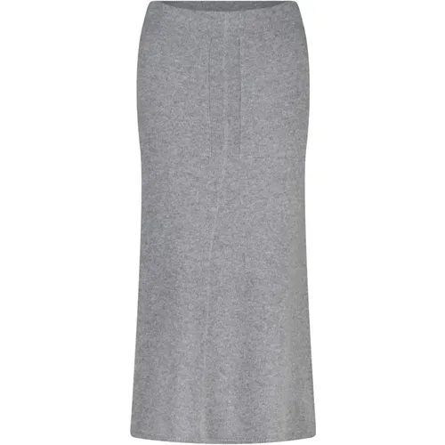 Merino Wool Midi Skirt , female, Sizes: M - Roberto Collina - Modalova