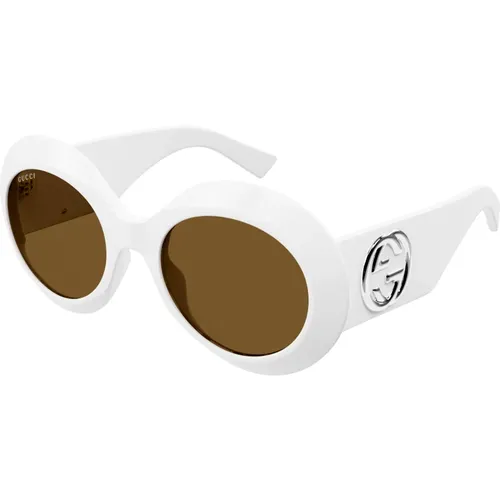 Brown Sunglasses , female, Sizes: 54 MM - Gucci - Modalova