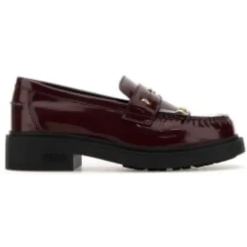 Leather Filo Loafers , female, Sizes: 4 UK, 7 UK, 3 UK, 4 1/2 UK - Fendi - Modalova