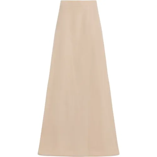 Polyester Long Skirt Dark Sand , female, Sizes: XS, M - Jil Sander - Modalova