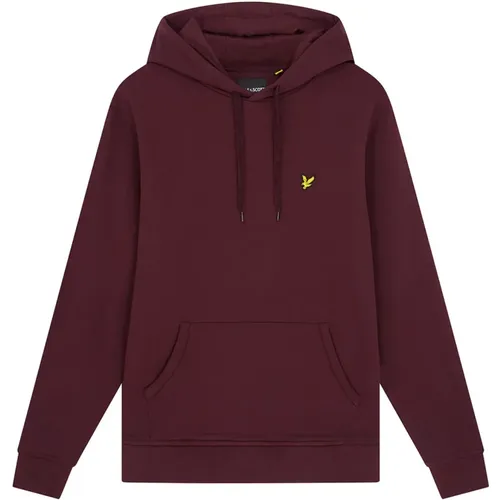 Burgundy Pullover Hoodie - Classic Style , male, Sizes: M, 2XL, XL - Lyle & Scott - Modalova