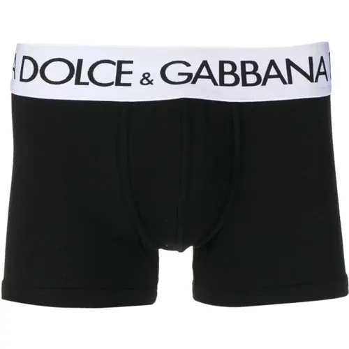 Schwarze Unterwäsche - Regular Boxer , Herren, Größe: XL - Dolce & Gabbana - Modalova