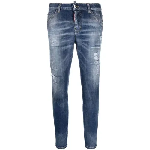 Slim-Fit Women`s Jeans , female, Sizes: XS, M - Dsquared2 - Modalova