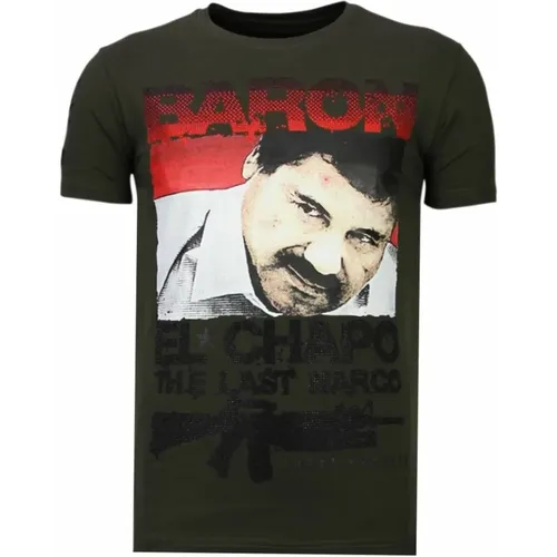 Cocaine Cowboy Baron - Herren T-Shirt - 13-6218K , Herren, Größe: M - Local Fanatic - Modalova