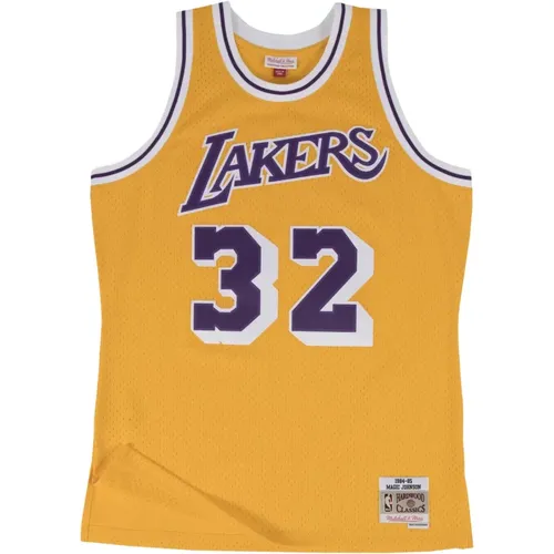 Magic Johnson Lakers Trikot 1984-85 , Herren, Größe: L - Mitchell & Ness - Modalova