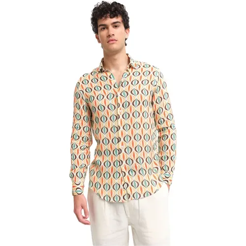 Linen Summer Shirt , male, Sizes: 2XL, XL, L, M - Peninsula - Modalova