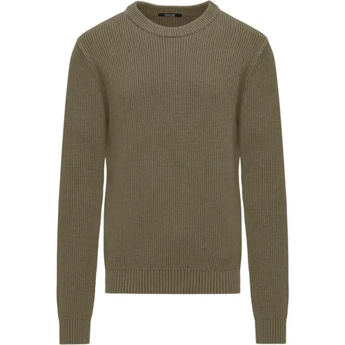 Warm Ribbed Cotton Sweater for Men , male, Sizes: S, M, 2XL, XS, L, 3XL, XL - BomBoogie - Modalova