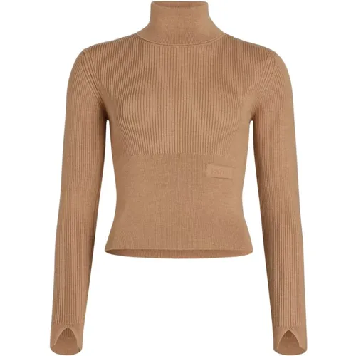 Beiger Pullover mit Applikation , Damen, Größe: L - Patou - Modalova