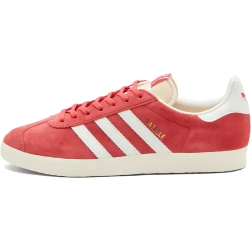 Gazelle Rot Off White Sneakers , Herren, Größe: 42 2/3 EU - Adidas - Modalova