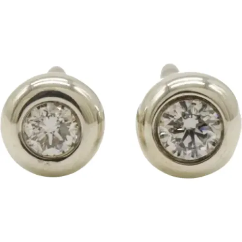 Pre-owned Silver earrings , female, Sizes: ONE SIZE - Tiffany & Co. Pre-owned - Modalova