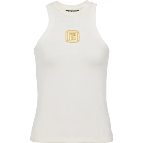 Women's Clothing T-Shirts & Polos Ss24 , female, Sizes: S - Balmain - Modalova
