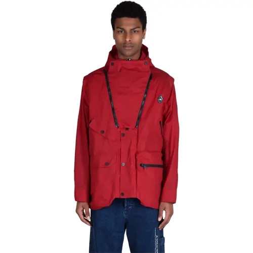Cotton Jacket with PU Finish , male, Sizes: XL, L, M - A-Cold-Wall - Modalova