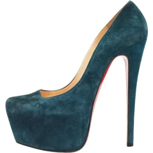 Pre-owned Suede heels , female, Sizes: 5 UK - Christian Louboutin Pre-owned - Modalova